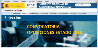 Convocatoria Oposiciones Estado 2019