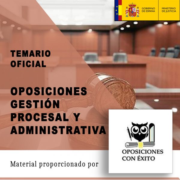 Temario Del Cuerpo De Gestión Procesal Y Administrativa - Oposiciones ...